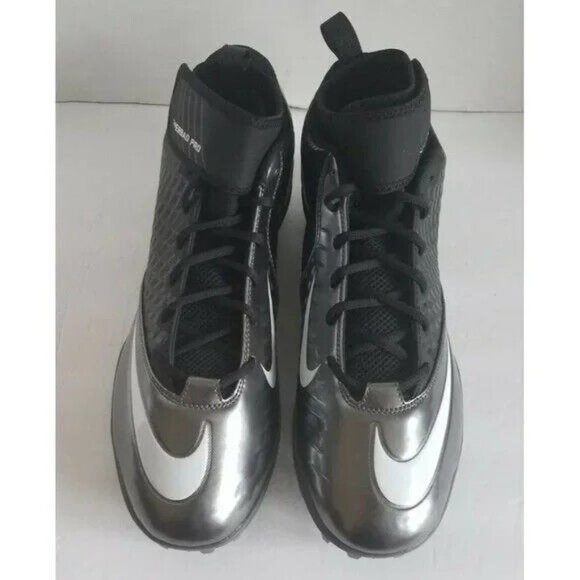 Nike Men Lunar Super Bad Pro TD Football Cleats 511334 009 Black Silver Size 18 main image 6